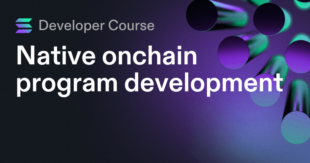 Native onchain program development