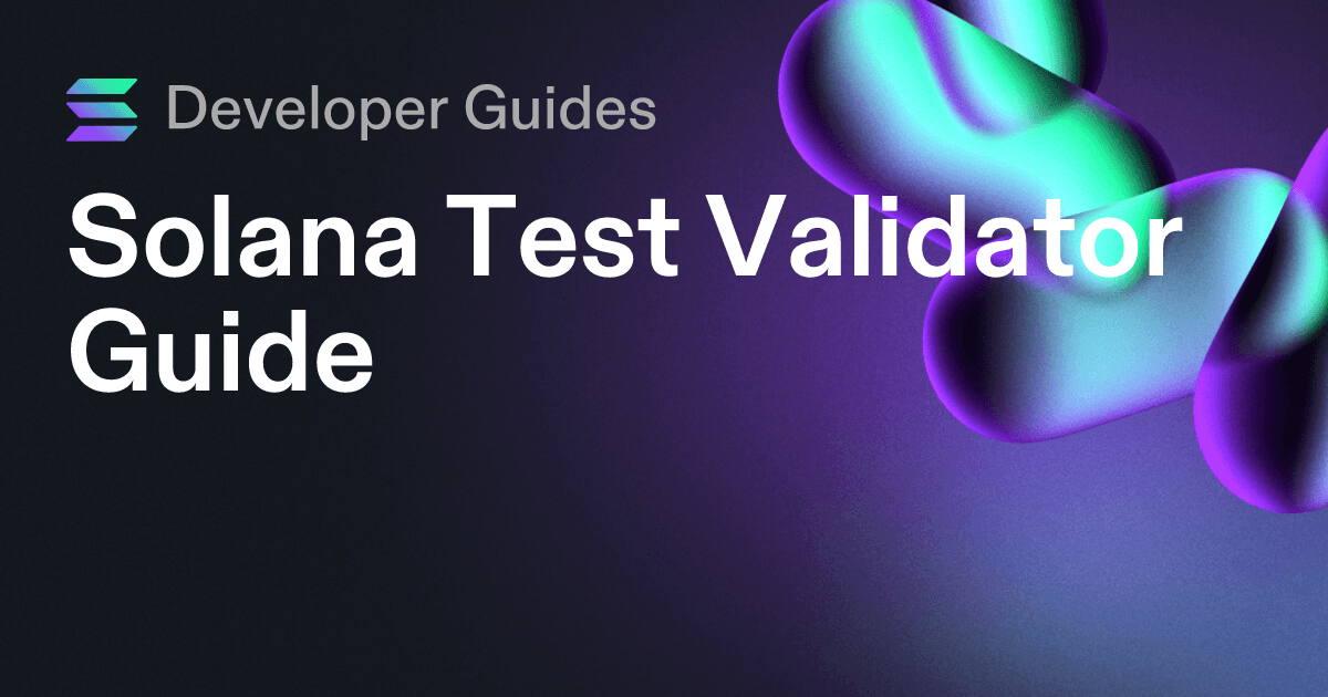 Solana Test Validator Guide