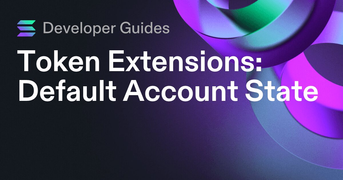 How to use the Default Account State extension