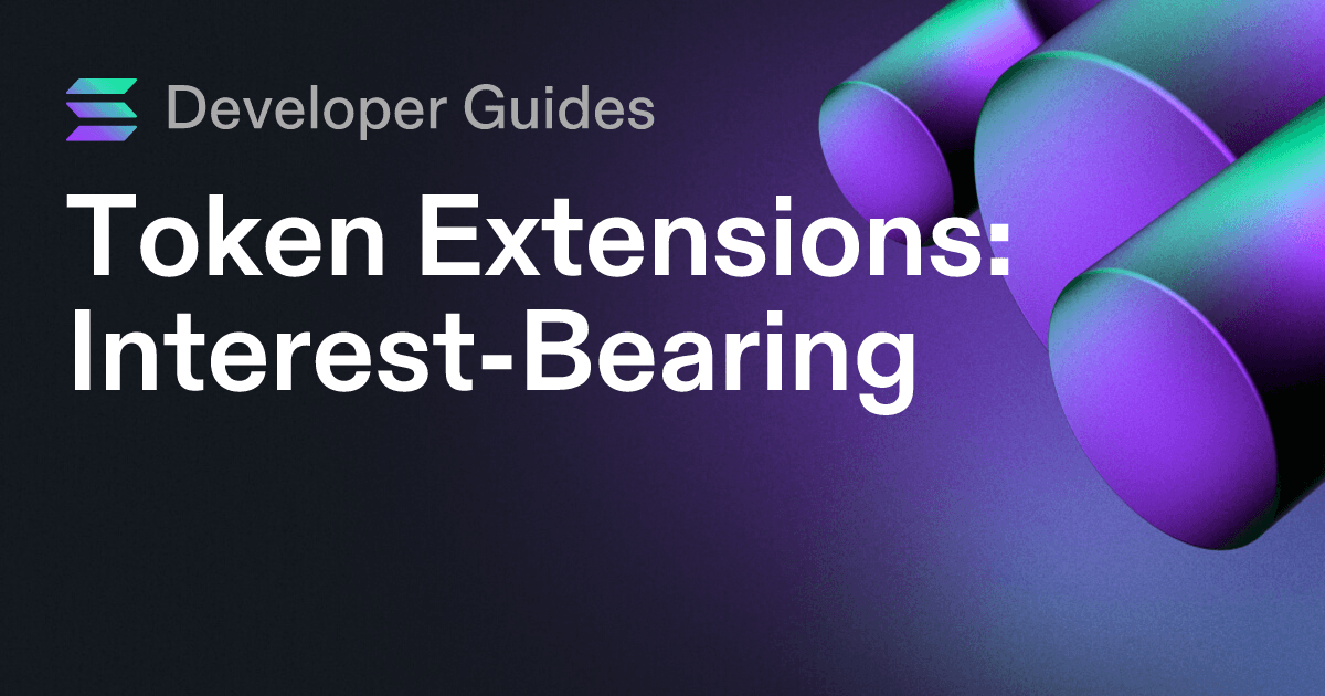 How to use the Interest-Bearing extension